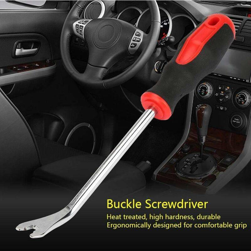 Buckle Screwdriver Removal Pliers Chrome Vanadium Alloy Steel Crowbar Repair Tool - Image 4