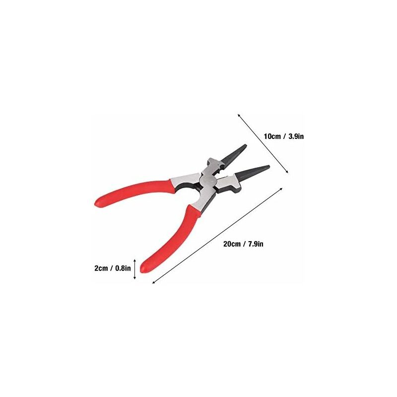 Multifunctional Carbon Steel Mig Welding Pliers Insulated Handle Cleaning Nozzle Wire Cutter Connection Tool - Image 4