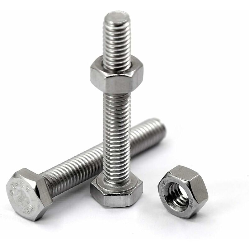 M6 X 50Mm 20 pcs 304 Stainless Steel Hexagon Socket Head Cap Bolts Outside Corner Hexagon Screw,Hex Bolts And Nuts Set - Image 3