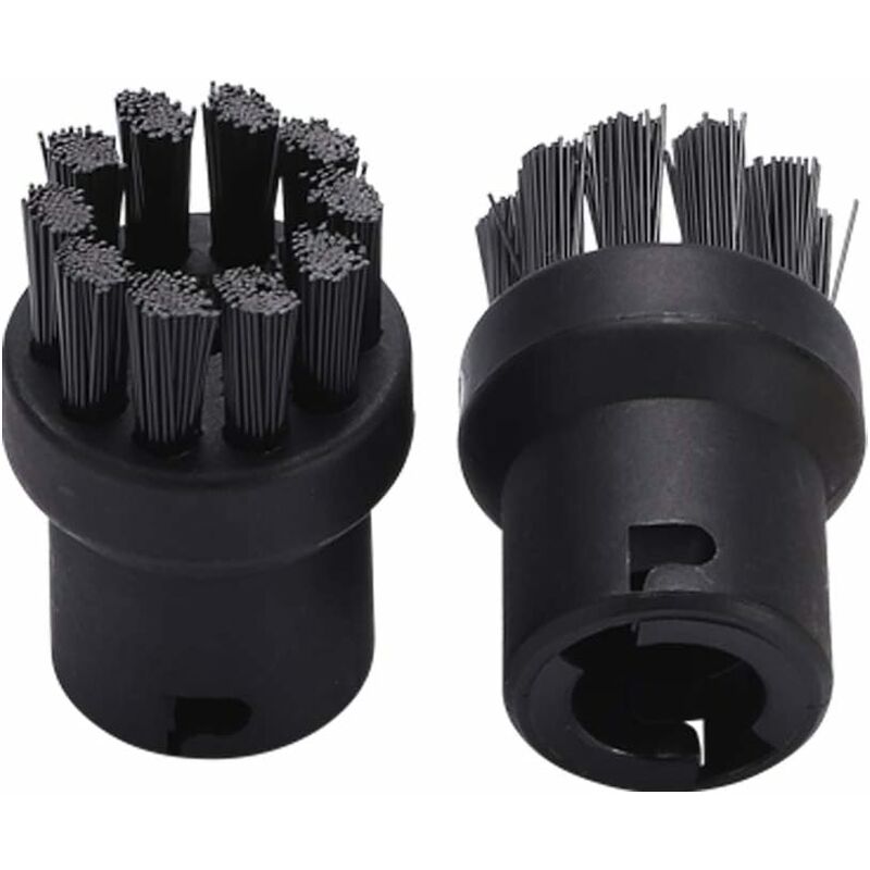 Brass Wire ROund Brush Set For Karcher Sc1 Sc2 Ctk10 Ctk20Sc3 Sc4 Sc5 Steam Cleaner (2 Black, 2 Yellow) - Image 4