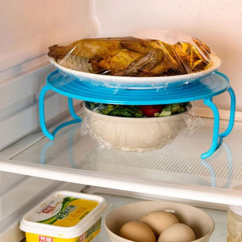 ROund Tray Steamer Rack Double Layer Steamer Rack Multifunctional Plastic Cooking Tray Holder Tray Rack Microwave Oven - Image 4