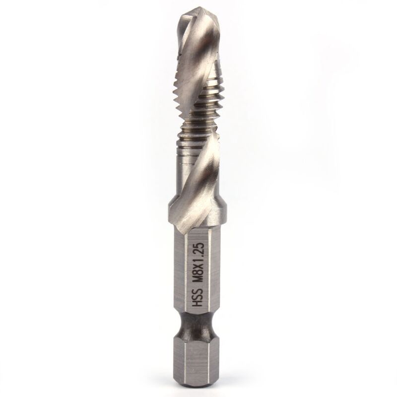 Eosnow M8 Hss 1/4" Hex Shank Drill Bit & Countersink Drill Bits Power Tool Part - Image 4