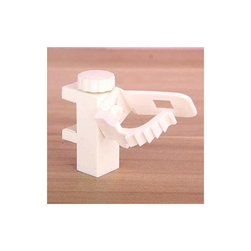 2 pcs Adjustable Crossbar Clamp Holder Curtain ROd Holder Towel Storage Rack Hook For Organizer - Image 4