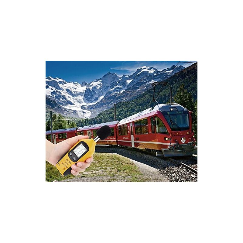 Sound Level Meter 40-130Dba, Professional Decibel Meter With Backlit Display (9V Battery Included) - Image 4