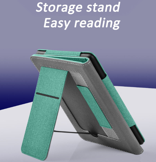 Lainergie Case for Kindle Paperwhite 7"/6.8" (12th/11th Gen, 2024/2021) , Slim PU Shell Cover with Stand, Hand Strap, Auto-Wake/Sleep Feature Not for TCL, Black - Image 6