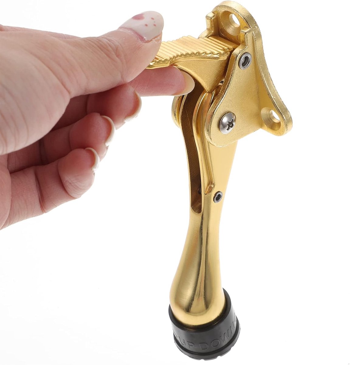 Door stop - interior door stop - exterior door stop - door stop - safety door stop - swing and recessed door stop - wall protection - gold - Image 7