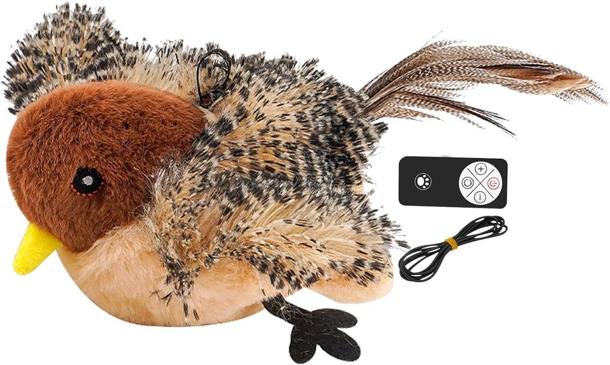 Cat Toys - Cat Toys with Catnip - Flappy Bird Cat Toy for Indoor Cats - Rechargeable - Electric Cat Toys - With Sound - Plush Sports Toy for Kittens - Pic - Image 9