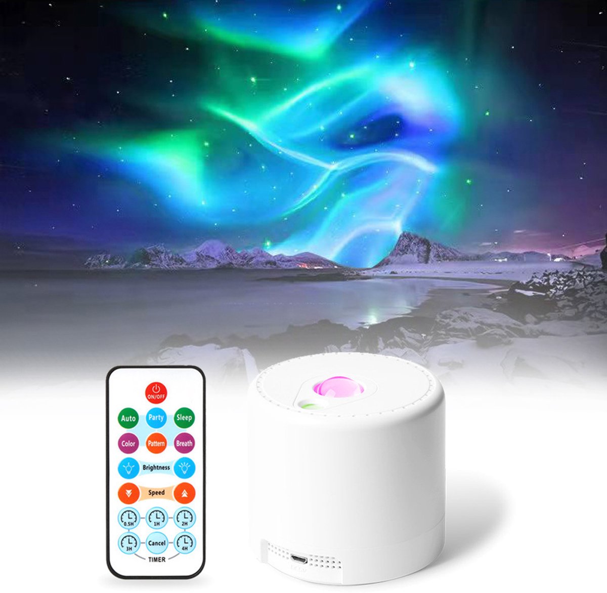 Projector - Starry Sky Projector - Starry Sky Lamp - Night Light Projector - With adjustable speed and brightness - With remote control - For decorating bedrooms, children's rooms, and adults' rooms - Image 7