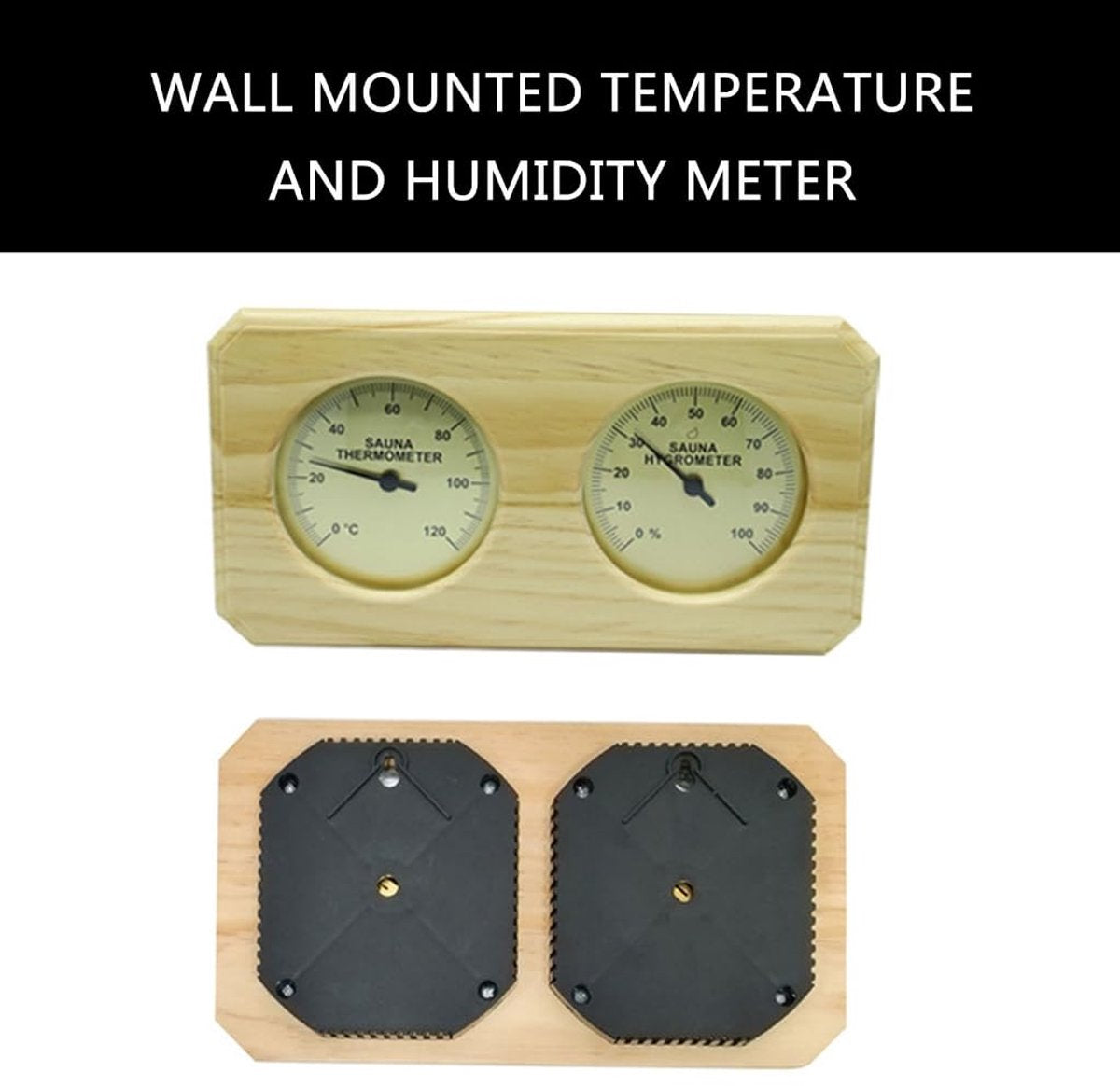 Indoor Thermometer - Indoor Thermometer - Thermometer - Weather Station - Hygrometer - Waterproof Wall-Mounted Thermometer and Hygrometer - Suitable for Indoor Bathroom, Sauna, Baby's Room - Image 8