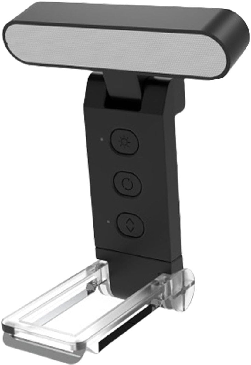 Book Reading Light - LED Reading Light with Clip - Clip-on Spotlight - Rechargeable - 5 Settings - Soft and Silky - Bedside Lamp - For Book / Bedroom / Office - Black - Image 6