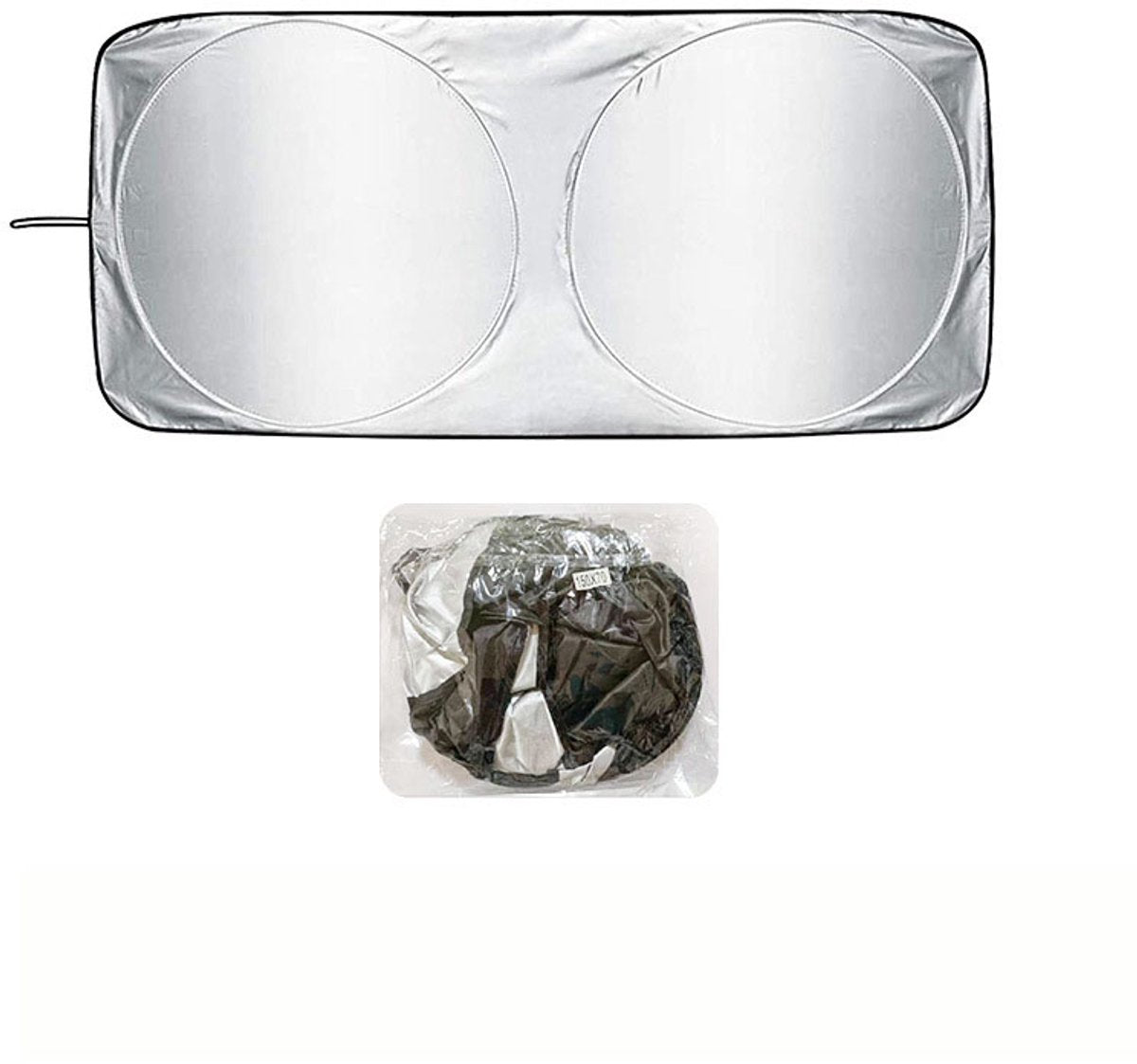 Car accessories - Car sunshade - Car sunshade - Car windshield sunshade - Universal car windshield sunshade - Foldable - UV resistant - Fits most vehicles (150 x 70 cm) - Image 8