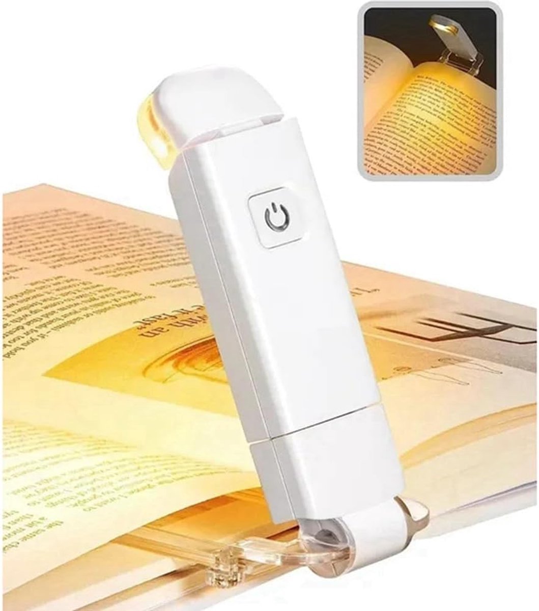Boek Lamp - LED de Boek Lamp with Clamp - 3 Reading Light Modes - USB-C Rechargeable - Black - Image 6
