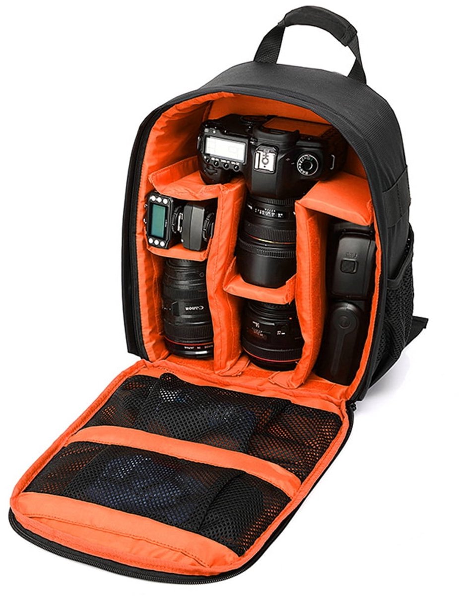 Professional waterproof outdoor photography SLR camera backpack travel bag - orange - Image 5