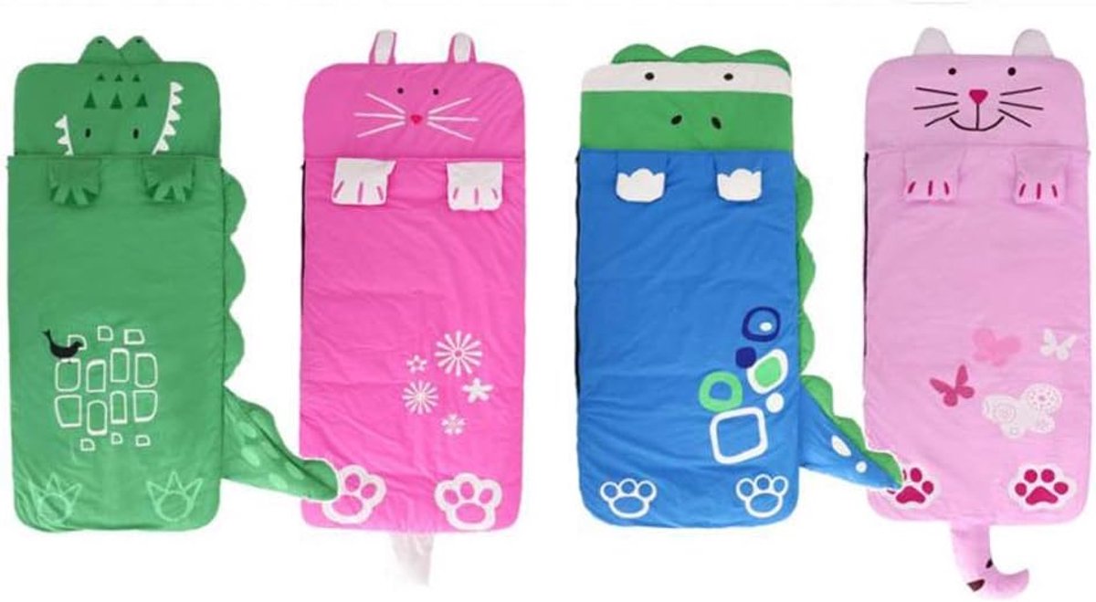 Children's Sleeping Bag 160x60cm – Cartoons, soft warm, blue - Image 4