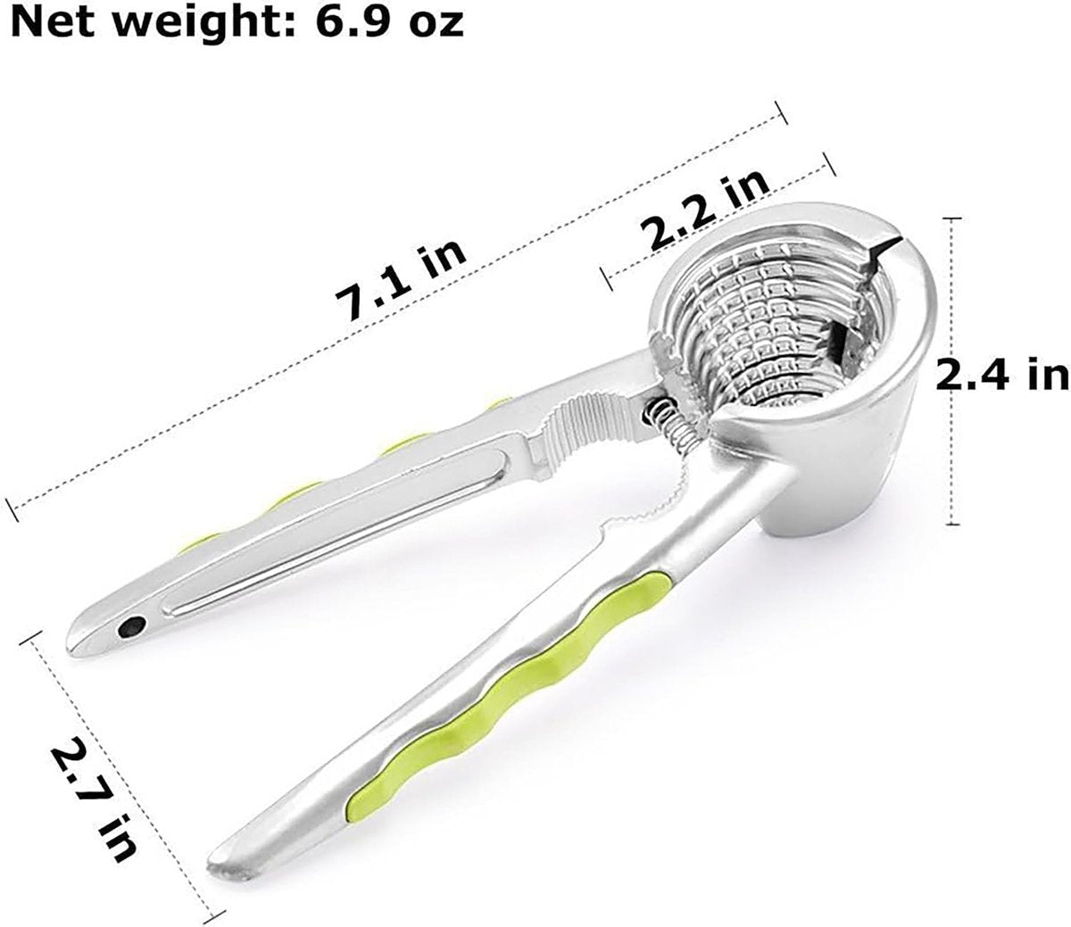 Nutcracker - with non-slip silicone handle - suitable for walnuts, almonds, hazelnuts, and pistachios - Image 5