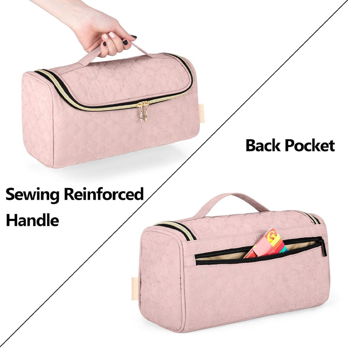 Travel Case Suitable for Dyson Hair Dryer - Hair Styler Storage Bag - Straightener Attachment Travel Bag - With Compartments for Dyson Accessories - Hair Curler Accessories - Women's Toiletry Bag - Storage Bag - Travel Bag - Travel Pouch - Organizer - Pin - Image 5