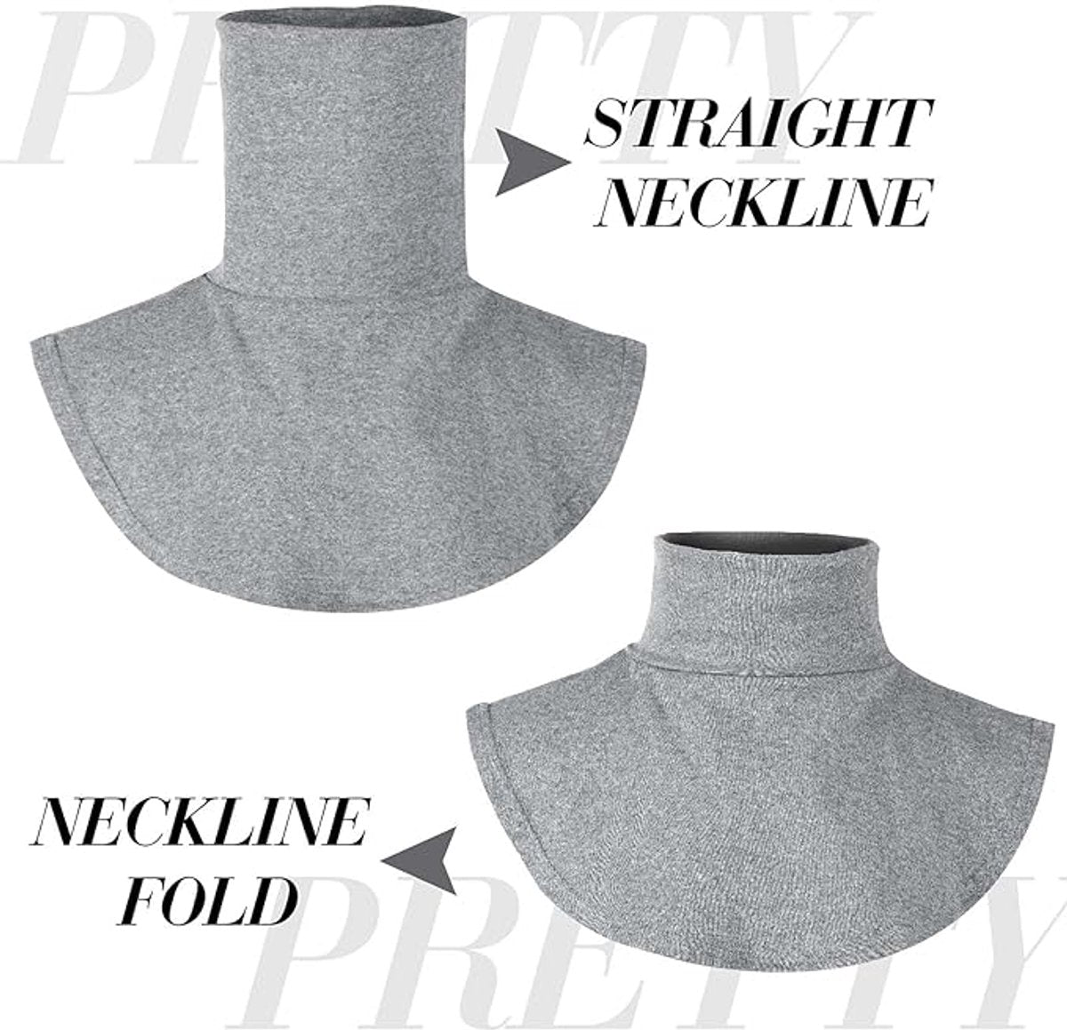 5 Pieces Faux Turtleneck Sweater Women - Windproof & Warm - Patch Turtleneck - Collars for Women - Faux Longneck Sweater - Faux Turtleneck - Fake Turtleneck - Turtleneck Collar - Turtleneck - One Size - 5 Colors - Women's Collar to Wear Under Something - - Image 5