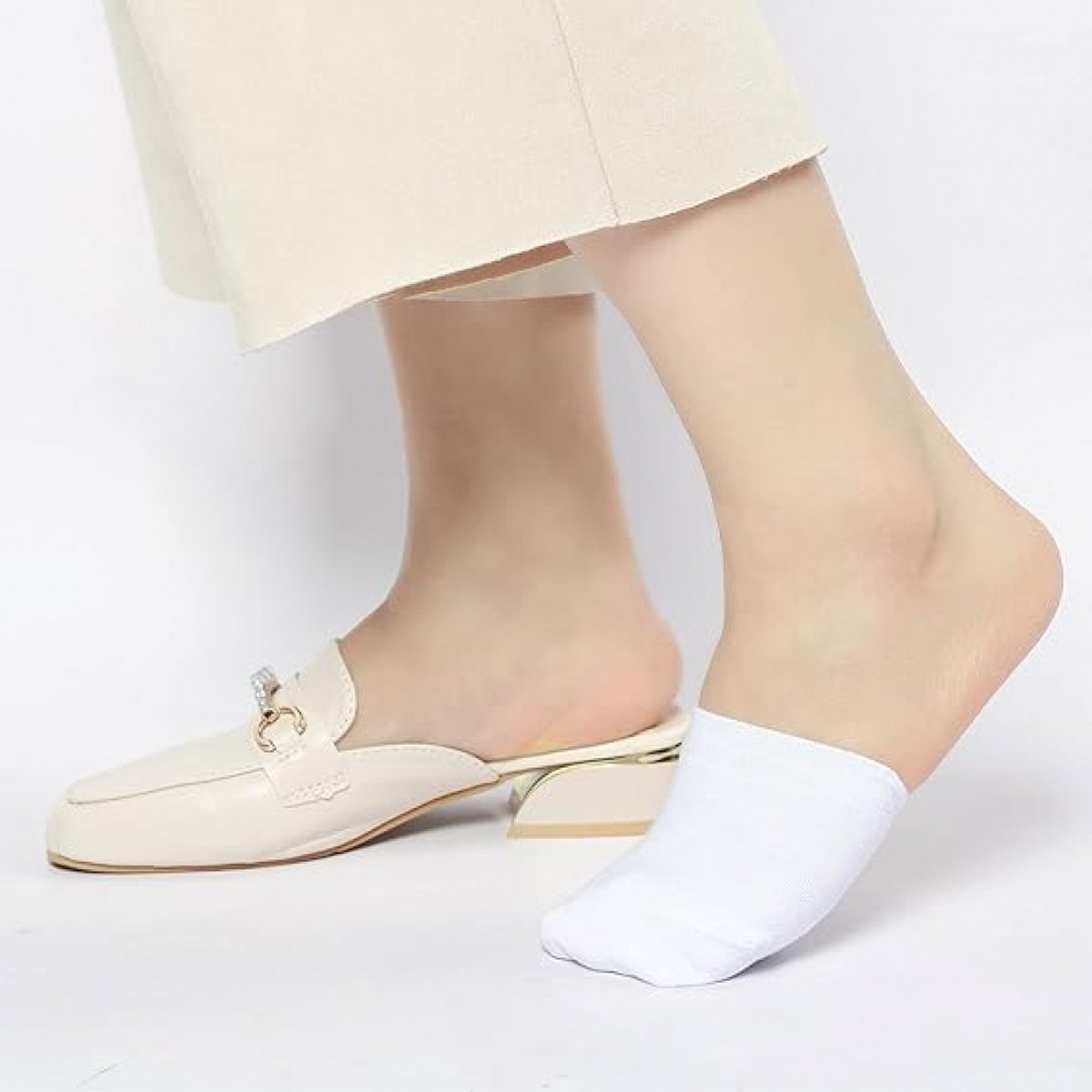 Toe Socks - Half Socks - 6 Pairs - Toe Socks - Cotton - Yoga Socks - Anti-Slip Socks - Foot Protectors - Forefoot Pads - Forefoot Cushion - Comfortable Socks - Smooth Toe Seam - No Annoying Seams - Breathable - One Size - Image 5
