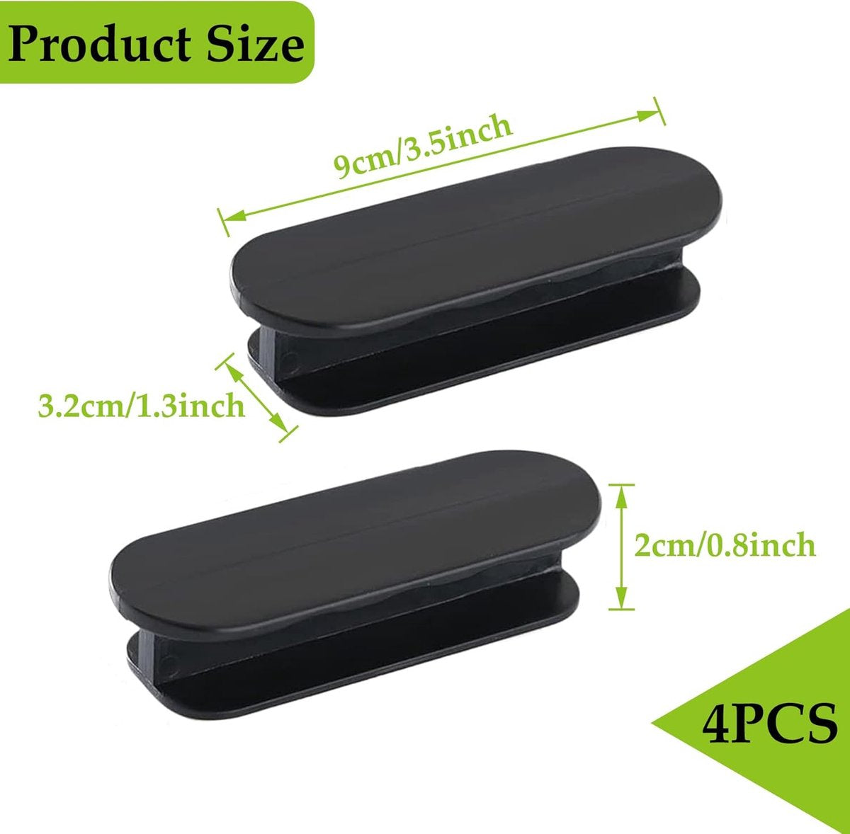 Sliding Door Handle - 4 Pieces - Cabinet Handles - Furniture Handles - Drawer Handles - Door Handles - Cabinet Handles - Furniture Handle - Kitchen Handle - Furniture Hardware - Self-Adhesive - No Drilling Required - Handle for Wardrobe - For Kitchen/Slid - Image 5