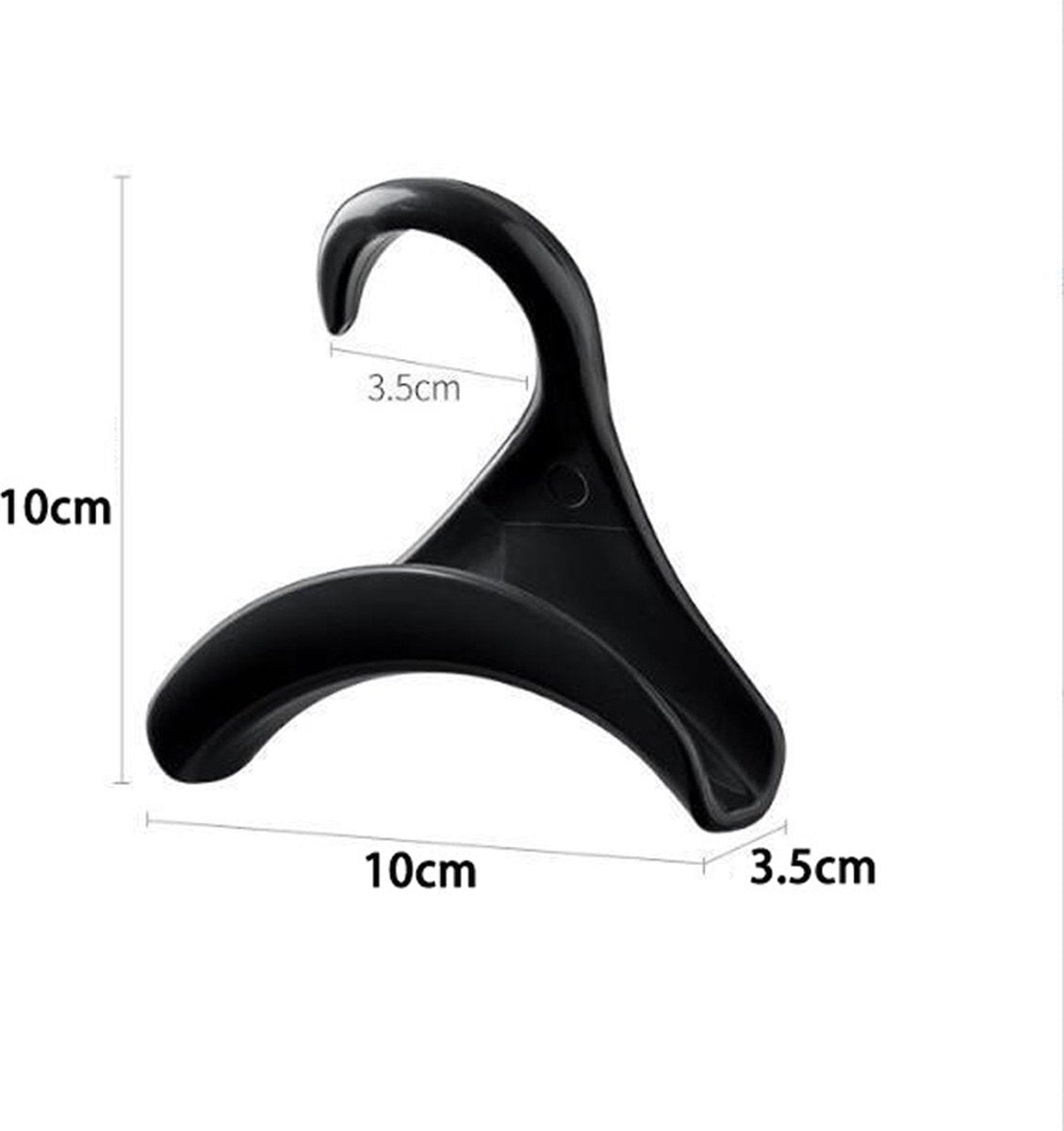 Bag Hanger - 10 Pieces - Bag Hangers - Hanging Hooks - Handbag Hook For Wardrobe - Hangers - Handbag - Clothes Hanger - Bags - Handbag Hanger For Wardrobe - For Hanging Bags/Wallets/Handbags/Belts/Scarves/Hats/Clothing - Black And White - Image 5