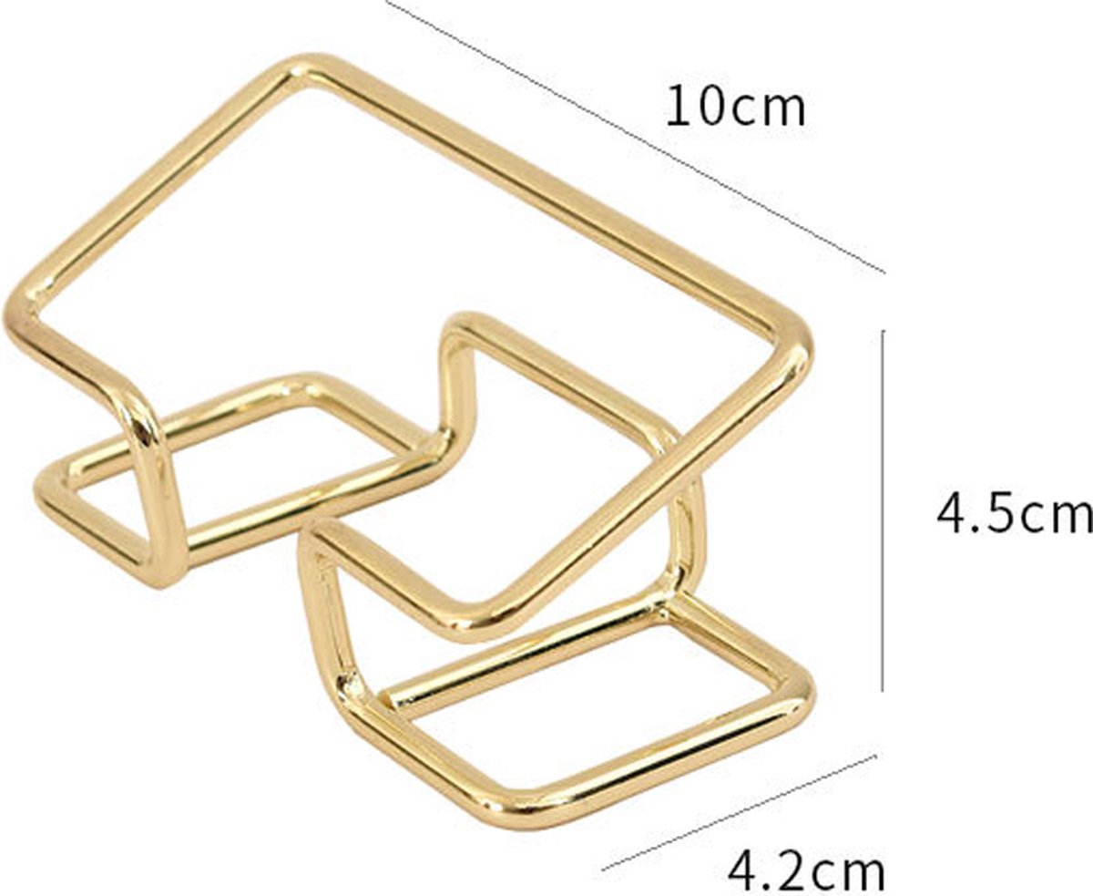 Business Card Holder - 2 Pieces - Business Card Tray - Business Card Holder - Business Card Holder - Business Card Holder - Card Holder - Holder for Business Cards - Luxury Holder - Business Cards - Holder - Office Supplies - For the Desk - Gold - Image 5
