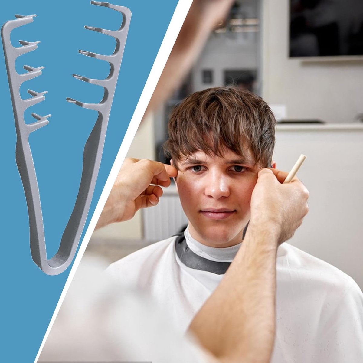 3 Pieces - Hair Styling Comb - Coarse Texture Comb - Comb for Frizzy Hair - Hair Care Instrument for Home Styling In the Hair Salon Hair Tool - Suitable for Back-Swept Hairstyles - Volume for the Hair Roots with Bangs - SOLLBRY® - Image 5