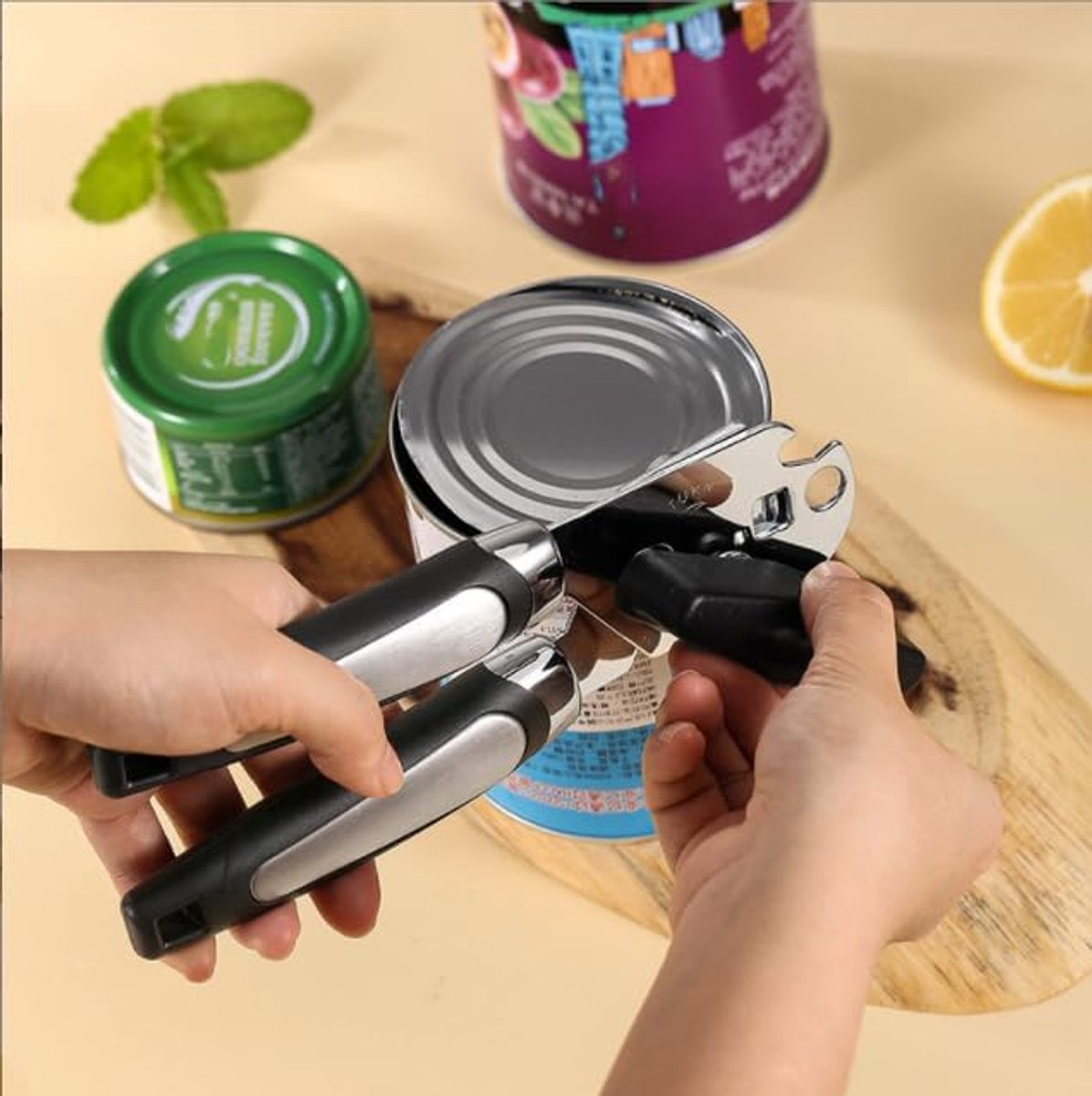 Can Opener - Professional Can Opener - Portable Bottle Opener - Multifunctional Opener - Easy to Open - Safe Opening Can Opener - Safe Cut for Beer / Tin / Bottle - Especially Good for Seniors with Arthritis - Image 5
