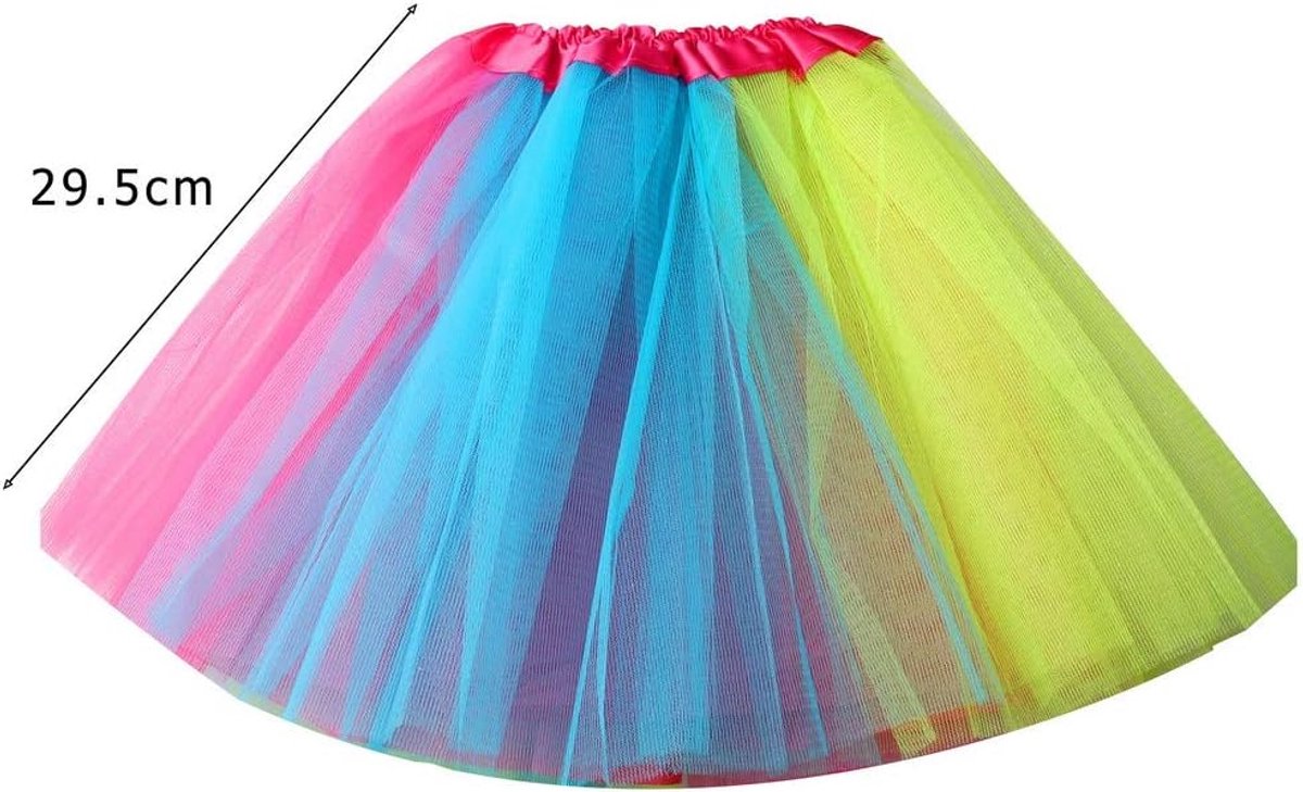 Skirt - Princess Dress - Rainbow Tutu - Colored Tulle Skirt - Rainbow Tutu Skirt - Princess Fancy Dress - Carnival Costumes - Fancy Dress - Girl - for Carnival /Party /Holiday /Halloween /Christmas Gifts - Image 5