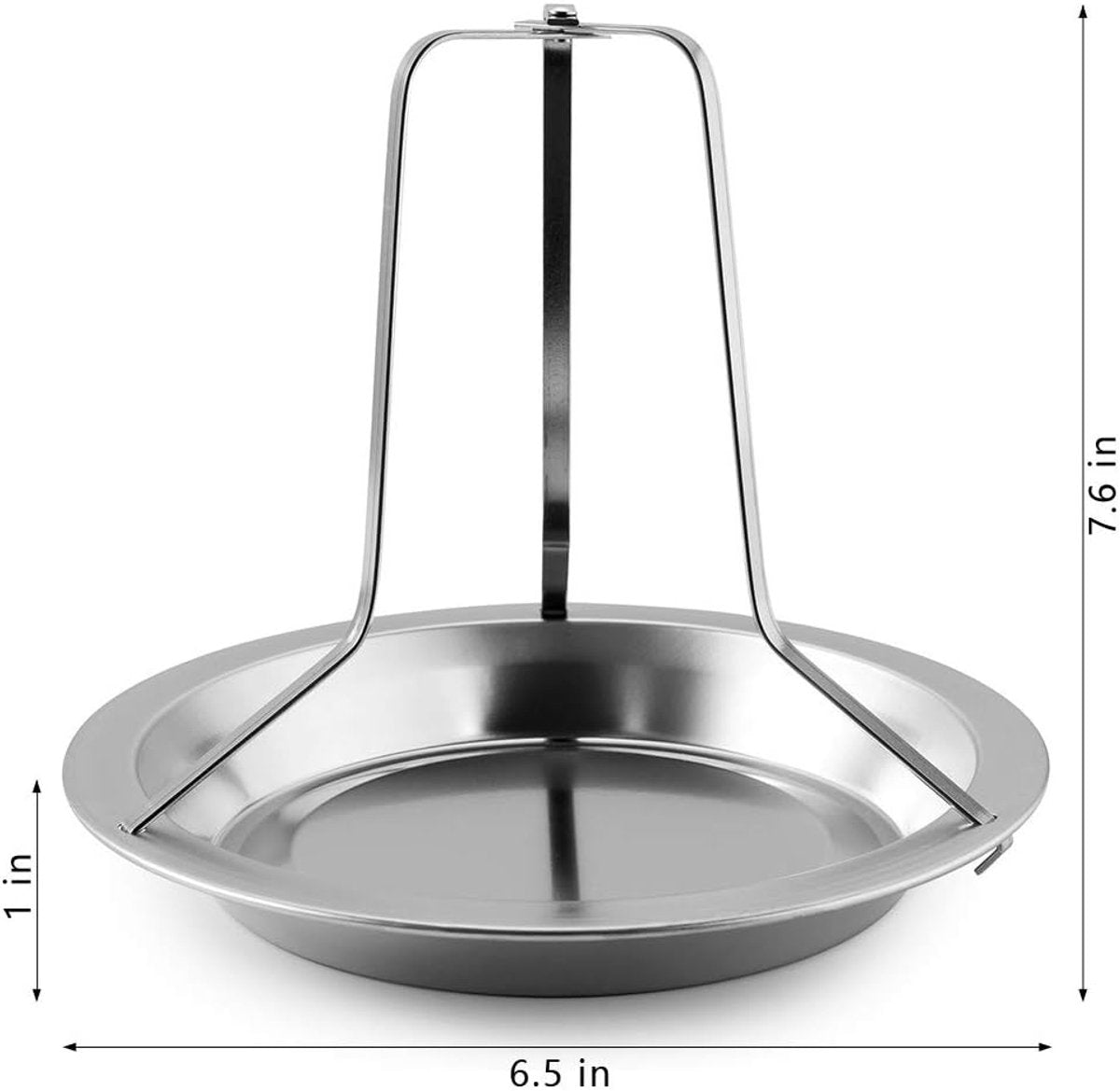 Chicken Grill - BBQ collection - Suitable for oven or barbecue - Chicken Grill for the Barbecue - Chicken Grill - Chicken Holder - Grilling Chicken - Chicken holder - Easy to clean - Removable - Beer Can Chicken - Stainless Steel - Silver - Image 5