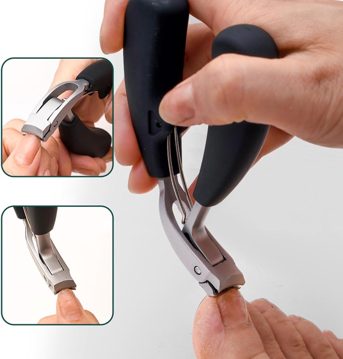 Nail Clipper Set with Nail File - Professional Nail Clipper - Nail Clipper - Toenails and Fingernails - Toenail Clipper - Nail Set for Fungal Nails - Ergonomic Design - For Thick Nails - 6 Pieces - Image 5