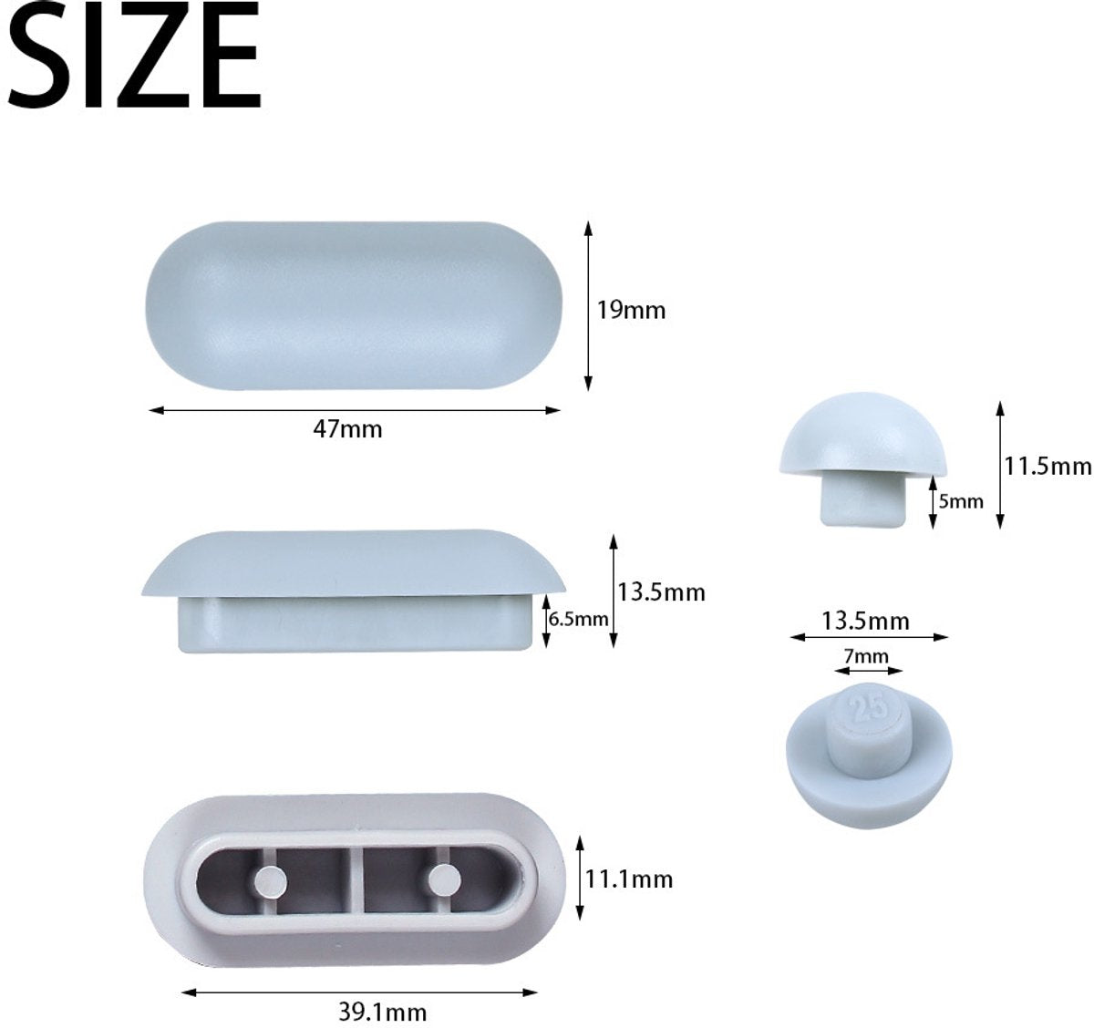 12 pieces - toilet seat bumper pads kit - bidet lid attachment - push-in replacement buffer spacer - anti-noise cushion pad cover - for bathroom repair parts - Toilet accessories - Bathroom accessories - white - Image 5