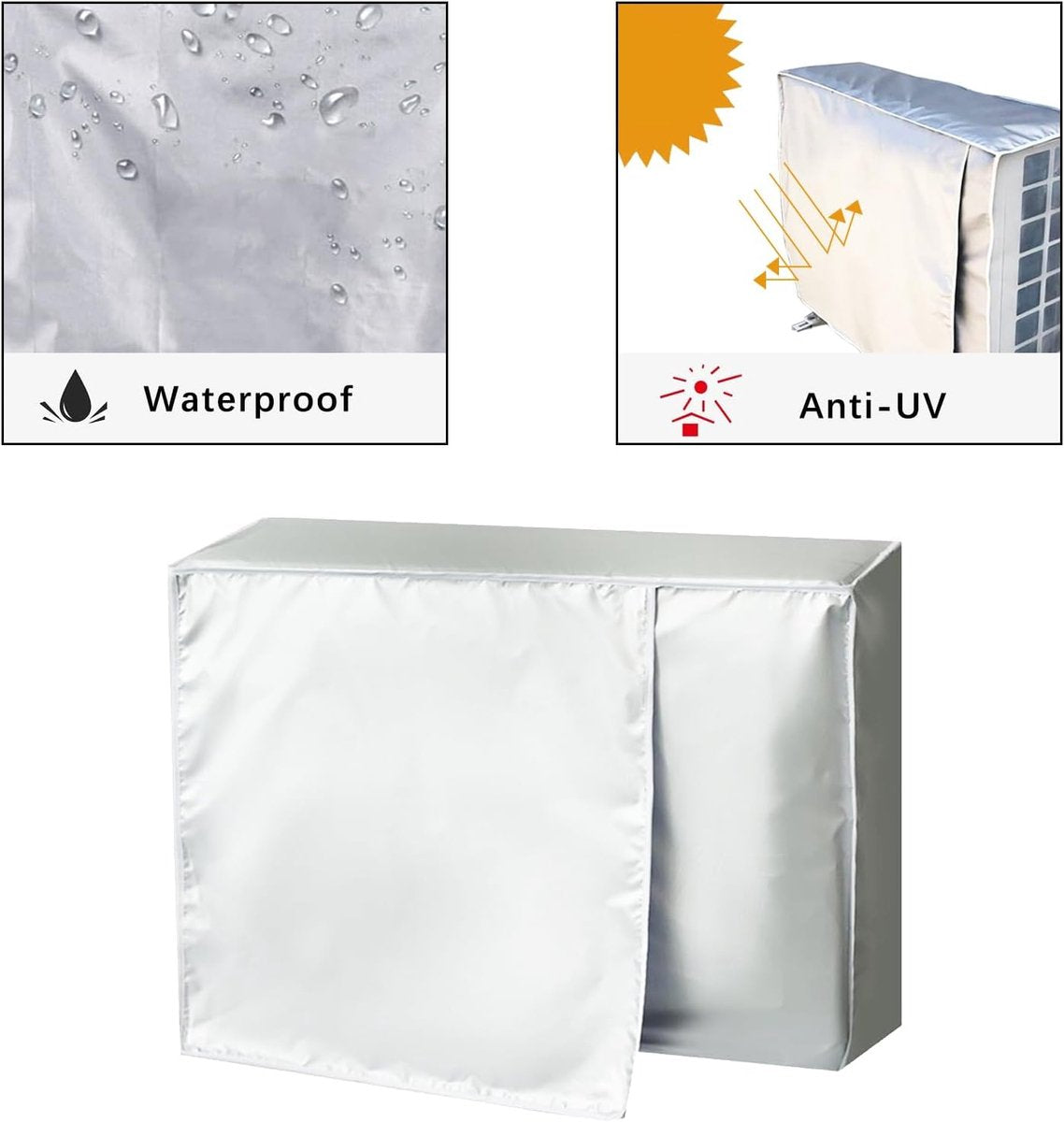 Air Conditioner Cover - Air Conditioner Cover Outdoor Unit - Outdoor Winter Cover - Dustproof - Frost-Resistant - Air Conditioning Covers - Air Conditioner Cover - Durable and Waterproof - Air Conditioner Protective Cover - Universal Air Conditioner Prote - Image 5