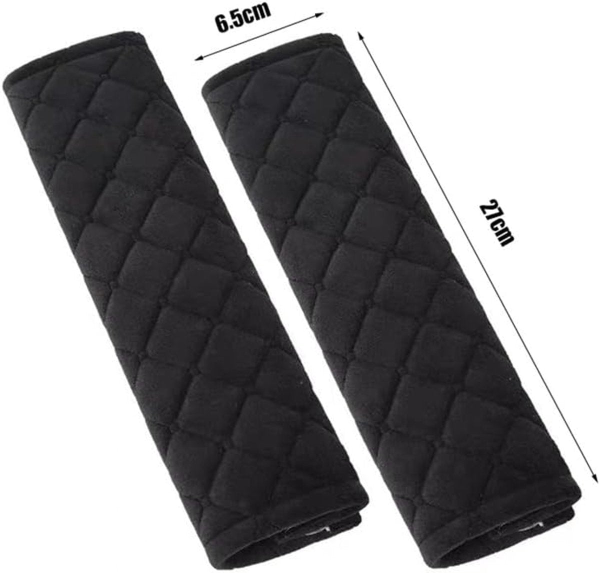 Seat Belt Covers - 4 Pieces - Seat Belt Cushion - Seat Belt Protector - Seat Belt Cover - Shoulder Covers - Car Seat Belt Cover - Shoulder Cover - Car Seat Belt Protector - Universal - Black + Gray - 27cm - Image 7