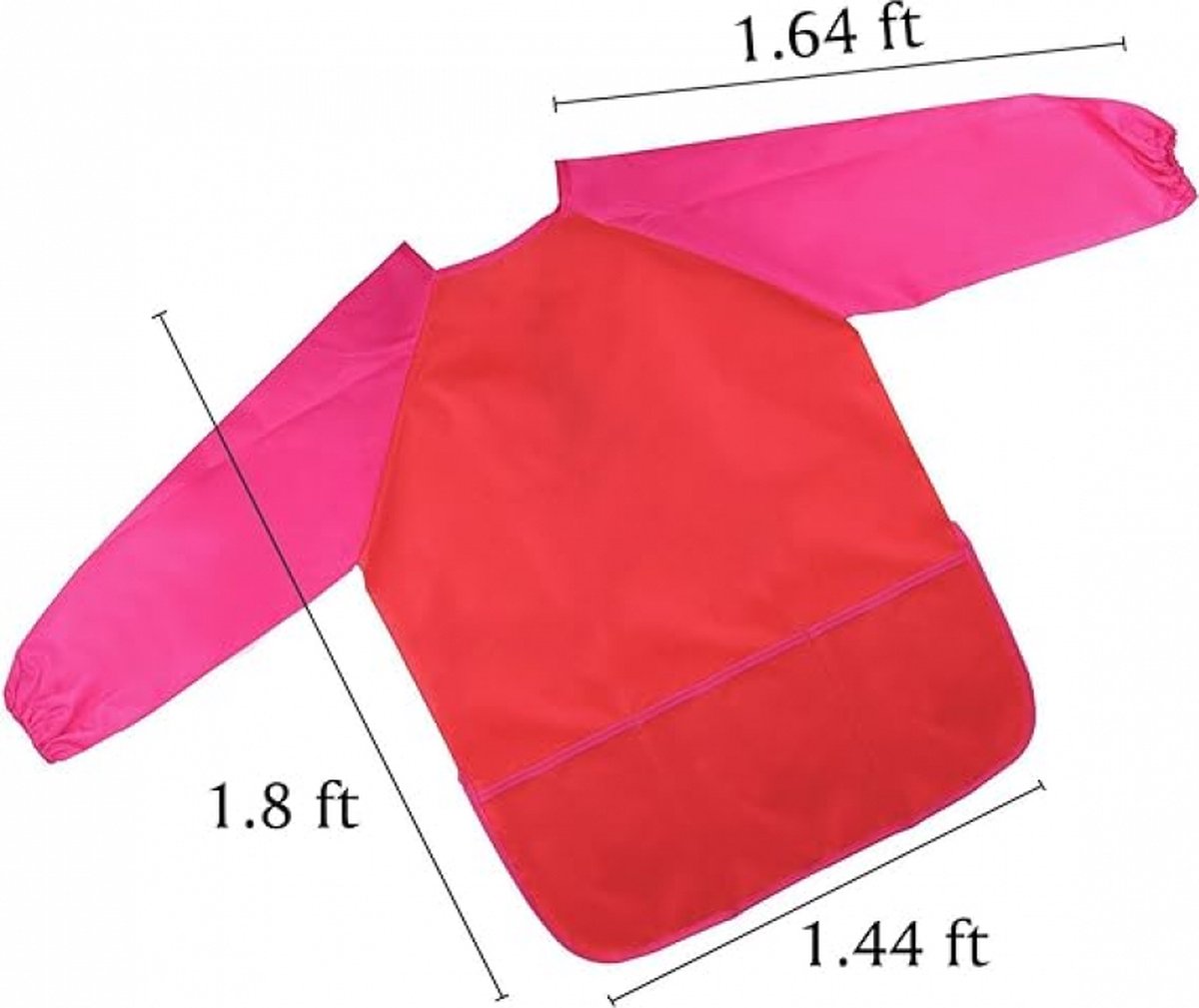 4 pieces - Children's apron - apron - Painting apron - Painting apron - craft apron - color - Long sleeves - waterproof - with 3 pockets - Art smocks - Clothing protector - Image 4