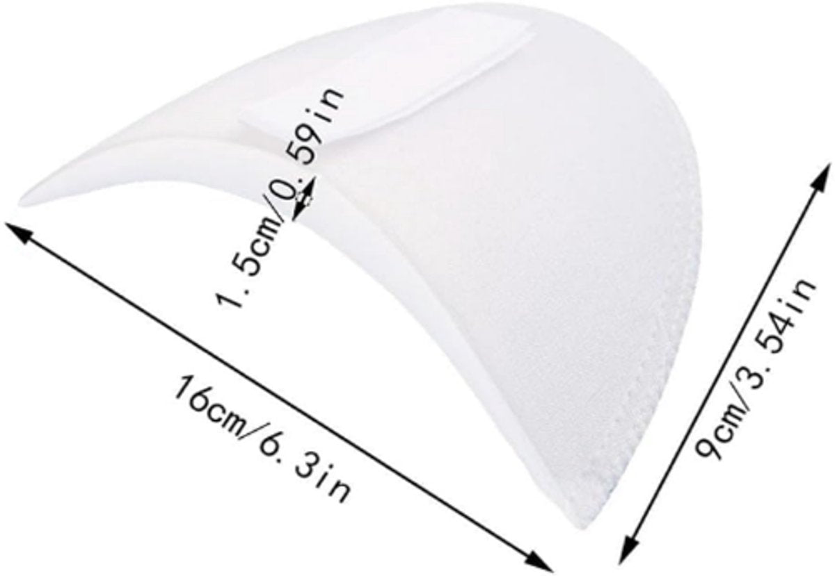 2 Pairs - Shoulder - 16*9*1.5cm - Black and White - Shoulder Pads - Shoulder Pads - Foam Padded - Shoulder Pads - Velcro - Soft Foam Padded - Reusable - For Blazer Clothing Crafts - Image 6