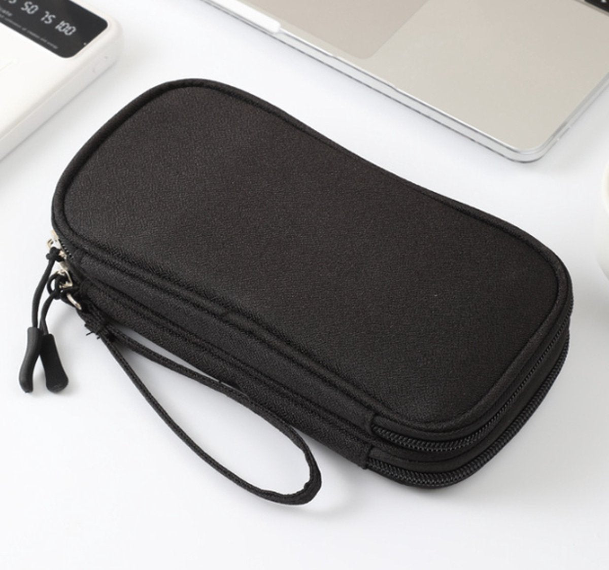 Bag Organizer - Electronics & Accessories Organizer Bag - Cable Organizer Bag - Storage Bag for Cables, Electronics and Accessories - Organizer - Black - 19.5*11*5.5cm - Polyester - Image 6