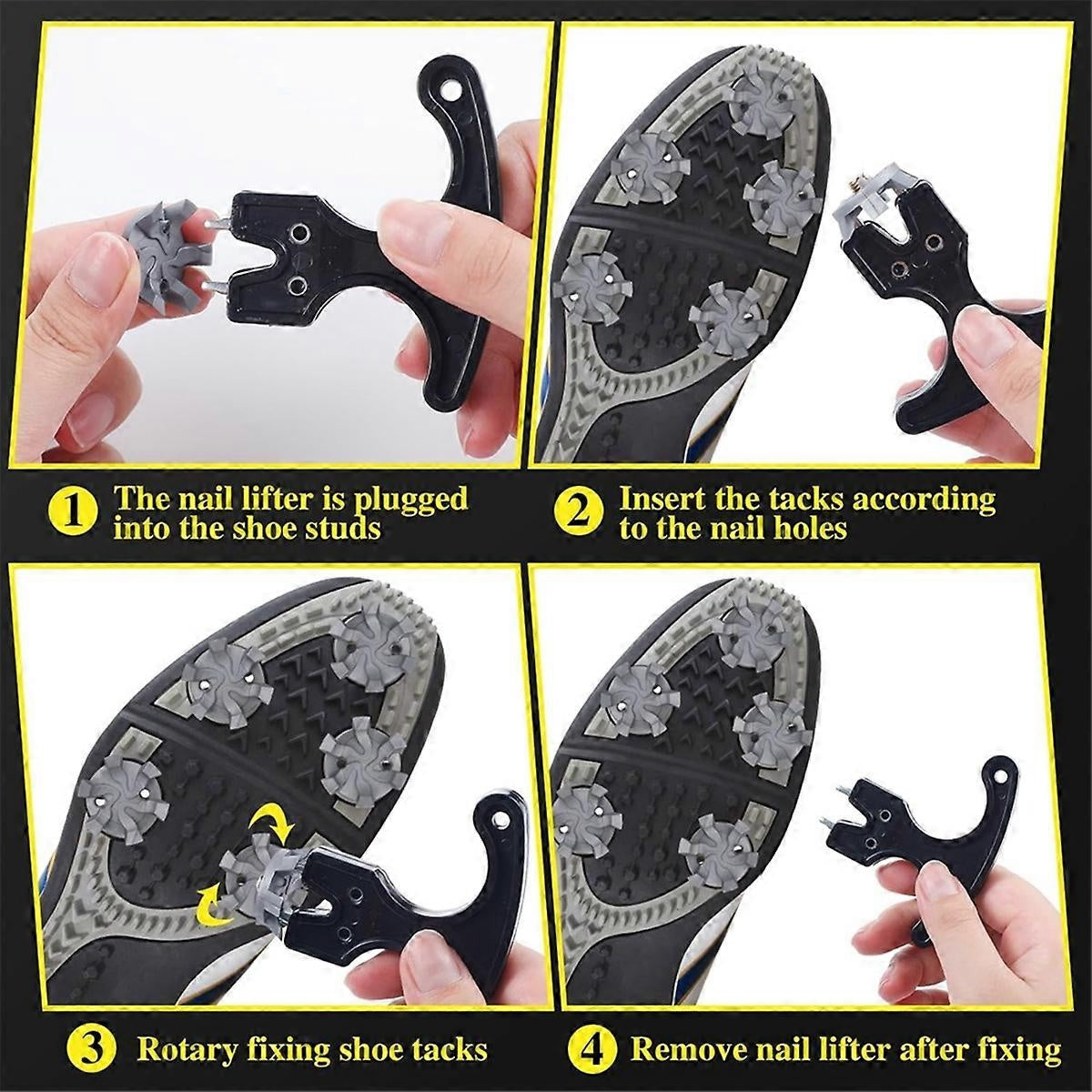Golf Spikes Set Includes 30 Pcs Golf Studs Replacement Golf Studs Spanner Metal Thread Screw 6mm Dia Golf Spike too-xindaren - Image 5