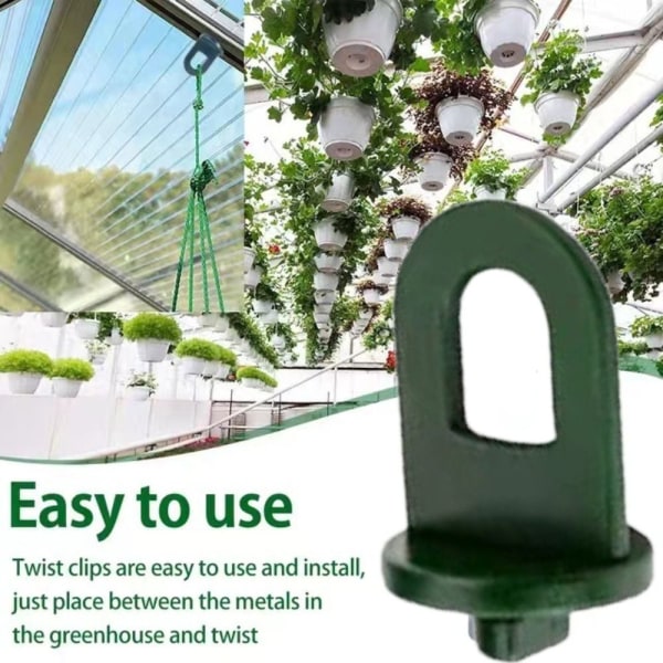 Greenhouse Hanging Clamps 50pcs Plant Crop Clips Hooks for Greenhouse Gardening - Image 9