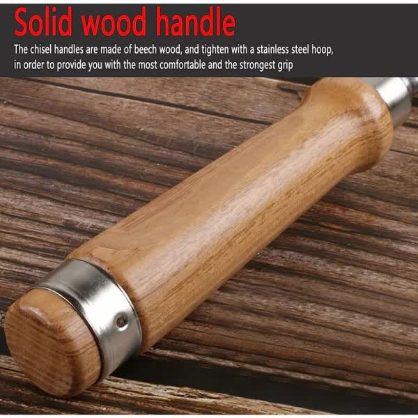 4-Piece Wood Chisel Set for Wood Carving and DIY - Image 4
