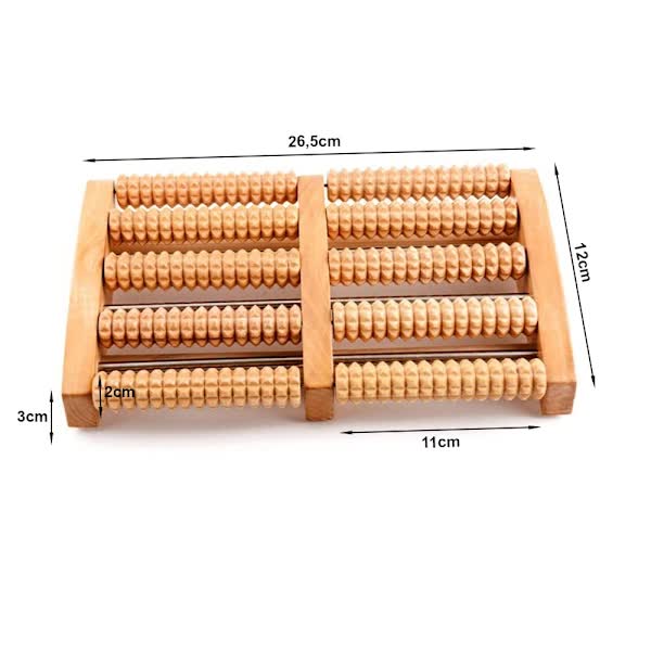 Wooden Foot Massage Roller Foot Massager - Image 3