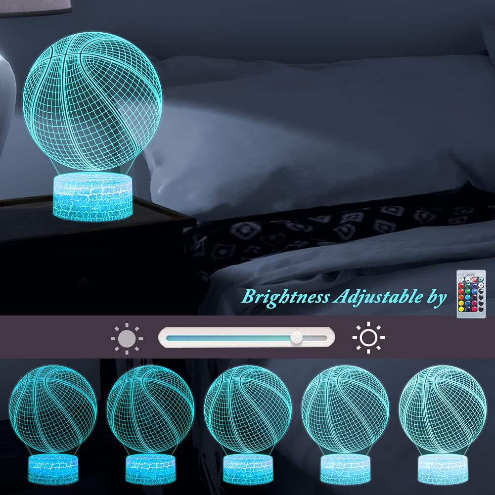 3D LED Basketball Night Light with Remote Control - Image 4