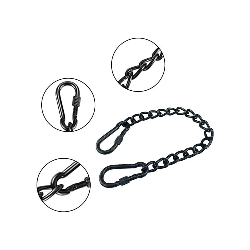 Hanging Chair Extension Chain Stainless Steel with Two Carabiners for Hammock and Hanging Chair - Image 4