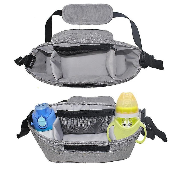 Baby Organizer Stroller Accessories Bag Large Space for All Strollers(Black) - Image 5