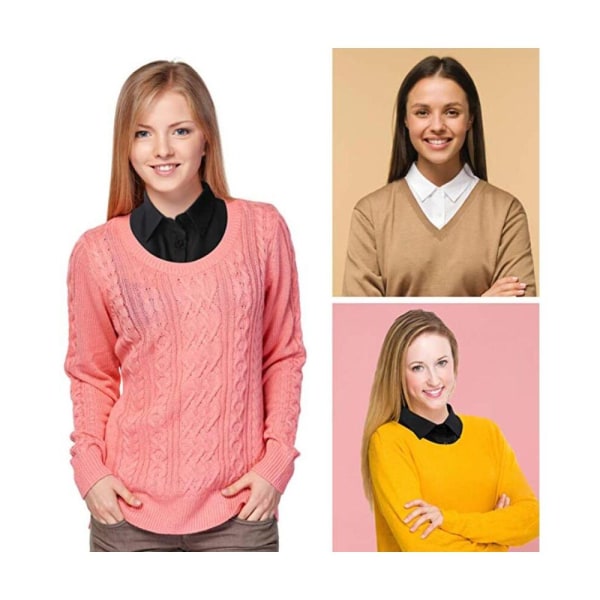 2 pcs Women's Collar Insert, Fake Collar Detachable Collar - Image 4