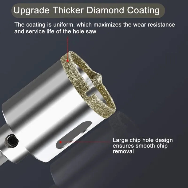 Diamond Hole Saw 100mm with Centering Drill Tile Cutter - Image 3