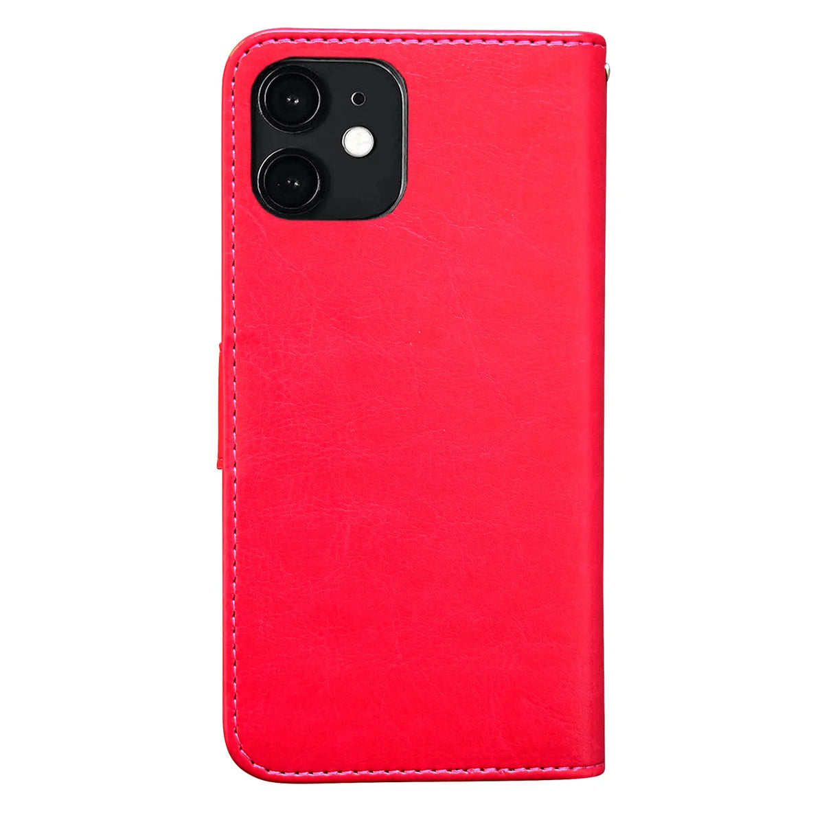 iPhone 12 Leather Case Protection Black Compatible with iPhone 12 - Image 9