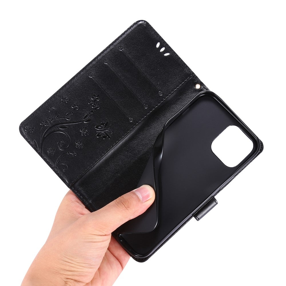 iPhone 12 / 12 Pro Floral Case Black, Compatible with iPhone - Image 5