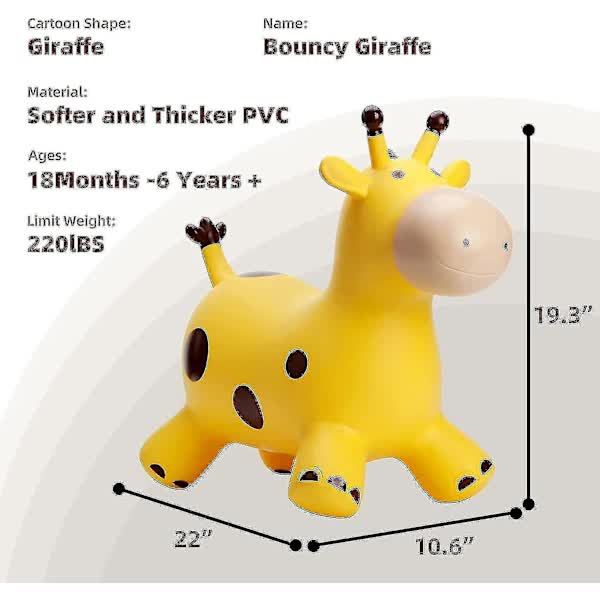 Babe Fairy Giraffe Jumping Horse for Toddlers - Image 2