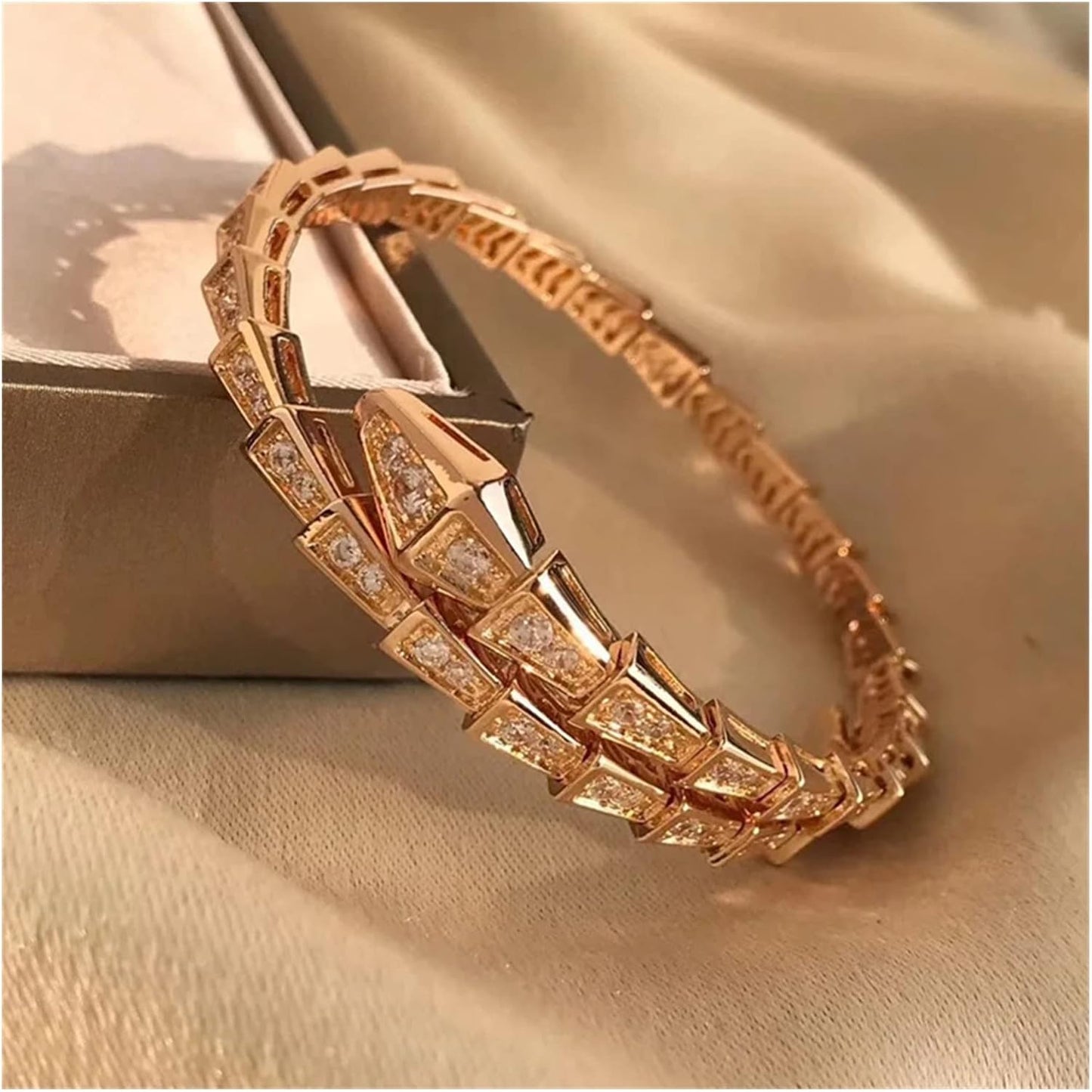 Bracelet Snake Shape Adjustable Bangle Fashion Classic Style Male Lady Couple Wedding Party Gift Bracelet Bracelet Ladies Jewelry - Image 4