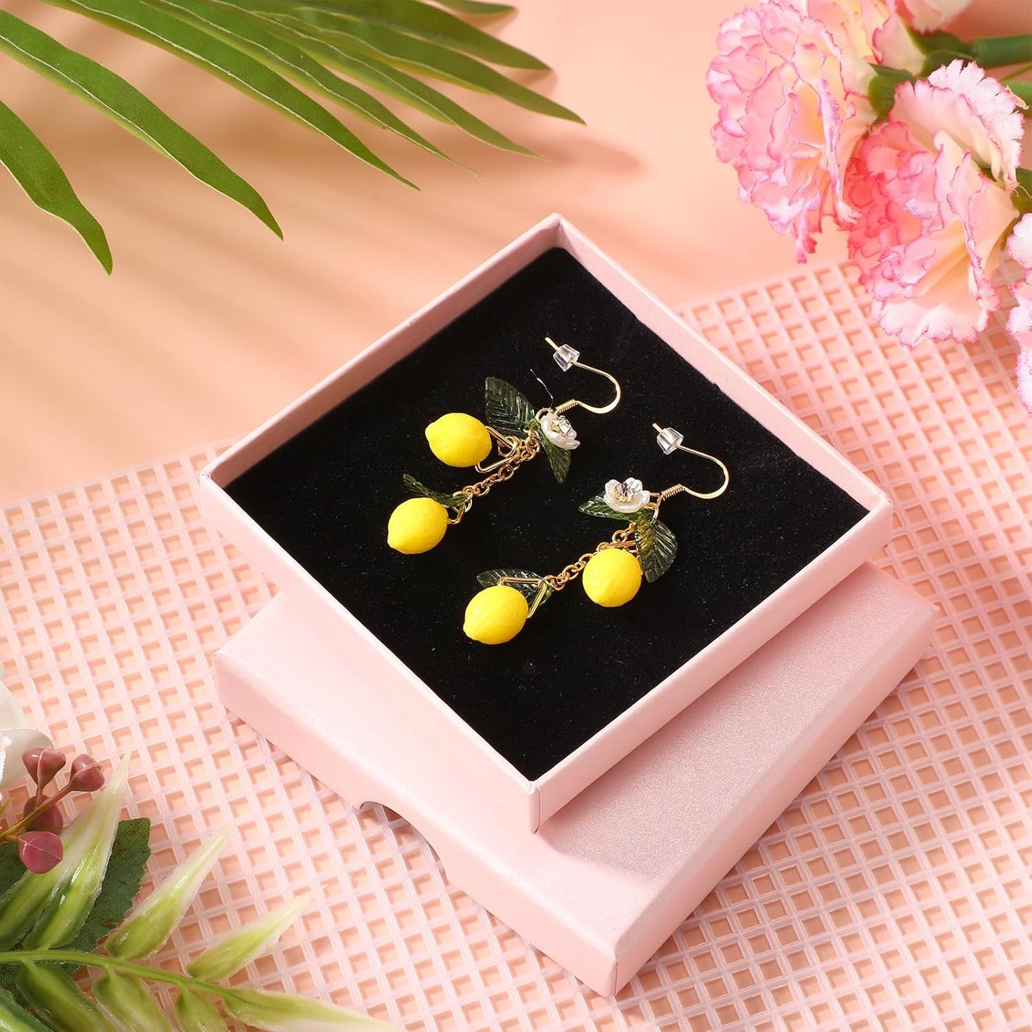 Lemon Earrings, Yellow Lemon Hook Earrings Resin Sweet Dangle Drop Lime Fruit Food Earring Dainty Cute Lemon Accessories Costume Dress Jewelry Gift for Women Lady - Image 4